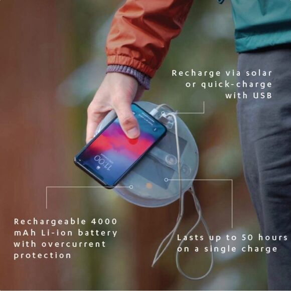 MPOWERD Luci Base: All-in-One Solar Inflatable Light + Phone Charger - Picture 12 of 17